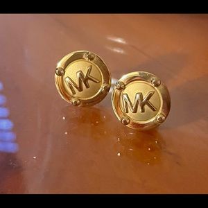 Gold Michael Kors earrings
